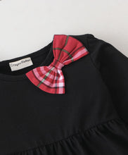 Load image into Gallery viewer, Solid Frilled Top Checkered Leggings Set