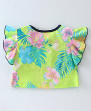 Load image into Gallery viewer, Floral Printed Frilled Top Flapped Short Set
