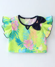 Load image into Gallery viewer, Floral Printed Frilled Top Flapped Short Set