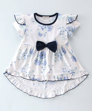 Load image into Gallery viewer, Floral Frilled High Low Top Short Set
