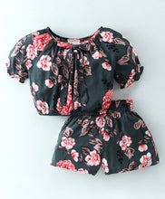 Load image into Gallery viewer, Floral Top with Short Set