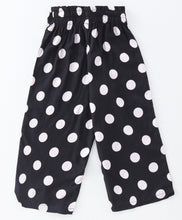 Load image into Gallery viewer, Solid Frilled Top Polka Dots Palazzo Set