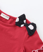 Load image into Gallery viewer, Solid Frilled Top Polka Dots Palazzo Set