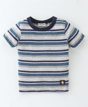 Load image into Gallery viewer, Striped Printed Tshirt Short Set