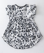 Load image into Gallery viewer, Animal Print Frilled High Low Top Short Set