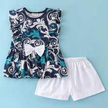 Load image into Gallery viewer, Floral Frilled Top and Short Set