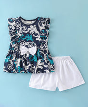 Load image into Gallery viewer, Floral Frilled Top and Short Set