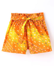 Load image into Gallery viewer, Bandhani Printed Belted Shorts