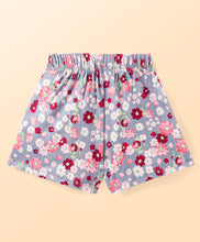 Load image into Gallery viewer, Floral Printed with Bow Applique Shorts