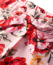 Load image into Gallery viewer, Floral Printed with Bow Applique Skorts