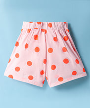 Load image into Gallery viewer, Polka Printed with Bow Applique Cotton Skorts