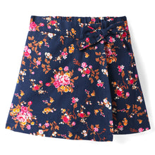 Load image into Gallery viewer, Floral Printed with Bow Applique Cotton Skorts