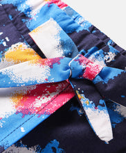 Load image into Gallery viewer, Tie Dye Printed with Bow Applique Cotton Skorts