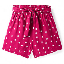 Load image into Gallery viewer, Polka Printed Bow Belt Shorts