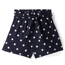 Load image into Gallery viewer, Polka Printed Bow Belt Shorts
