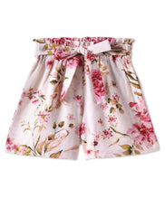 Load image into Gallery viewer, Floral Printed Bow Belt Shorts
