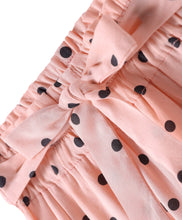 Load image into Gallery viewer, Polka Printed Bow Belt Shorts