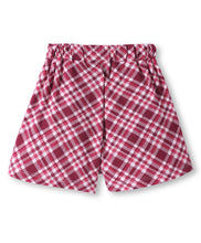 Load image into Gallery viewer, Checkered Printed with Bow Applique Skorts