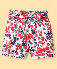 Load image into Gallery viewer, Floral Printed Bow Belt Shorts