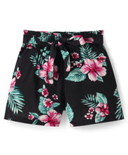 Load image into Gallery viewer, Floral Printed Bow Belt Shorts