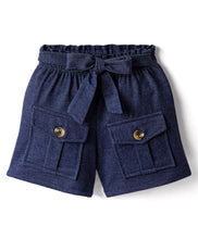 Load image into Gallery viewer, Solid Front Flap Pocket Cotton Shorts