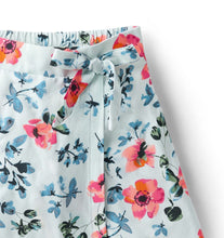 Load image into Gallery viewer, Floral Printed with Bow Applique Skorts - Offwhite