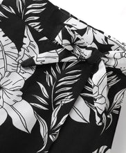 Load image into Gallery viewer, Floral Printed with Bow Applique Skorts - Black