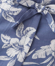 Load image into Gallery viewer, Floral Printed with Bow Applique Skorts - Blue