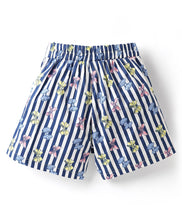 Load image into Gallery viewer, Bows Printed with Bow Applique Cotton Skorts - Offwhite
