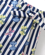 Load image into Gallery viewer, Bows Printed with Bow Applique Cotton Skorts - Offwhite