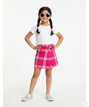 Load image into Gallery viewer, Checkered Printed with Bow Applique Skort