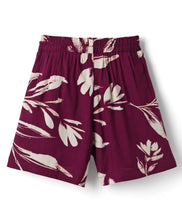 Load image into Gallery viewer, Floral Printed Woven Bow Applique Skort
