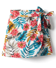 Load image into Gallery viewer, Floral Printed Woven Bow Applique Skort