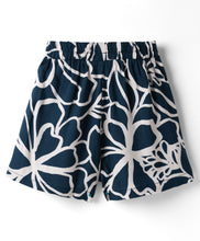 Load image into Gallery viewer, Floral Printed Woven Bow Applique Skort