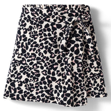 Load image into Gallery viewer, Leopard Print Bow Applique Skort