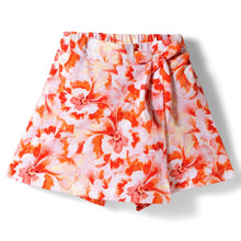 Load image into Gallery viewer, Floral Printed Bow Applique Skort