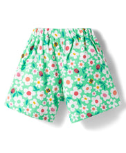 Load image into Gallery viewer, Floral Printed Cotton Bow Applique Skort