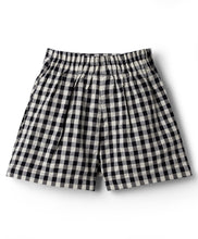 Load image into Gallery viewer, Cotton Checkered Skort with Bow Applique