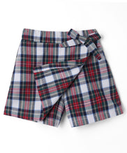 Load image into Gallery viewer, Cotton Checkered Printed Bow Applique Skort