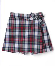 Load image into Gallery viewer, Cotton Checkered Printed Bow Applique Skort