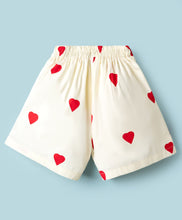 Load image into Gallery viewer, Cotton Hearts Printed Bow Applique Skort