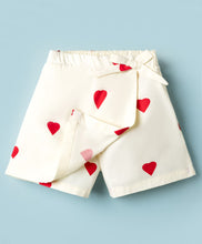 Load image into Gallery viewer, Cotton Hearts Printed Bow Applique Skort