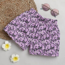 Load image into Gallery viewer, Floral Printed Short - Purple