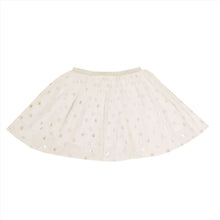 Load image into Gallery viewer, Silver Stars White Net Skirt