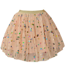 Load image into Gallery viewer, Peach Net Skirt