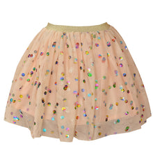Load image into Gallery viewer, Peach Net Skirt