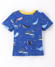 Load image into Gallery viewer, Ocean Life Printed Half Sleeves Tshirt