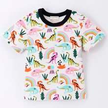 Load image into Gallery viewer, Dinosaur Printed Half Sleeves Tshirt
