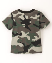 Load image into Gallery viewer, Camouflage Printed Half Sleeves Tshirt