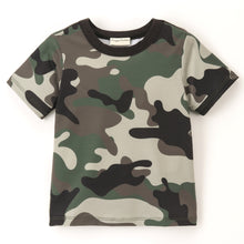 Load image into Gallery viewer, Camouflage Printed Half Sleeves Tshirt